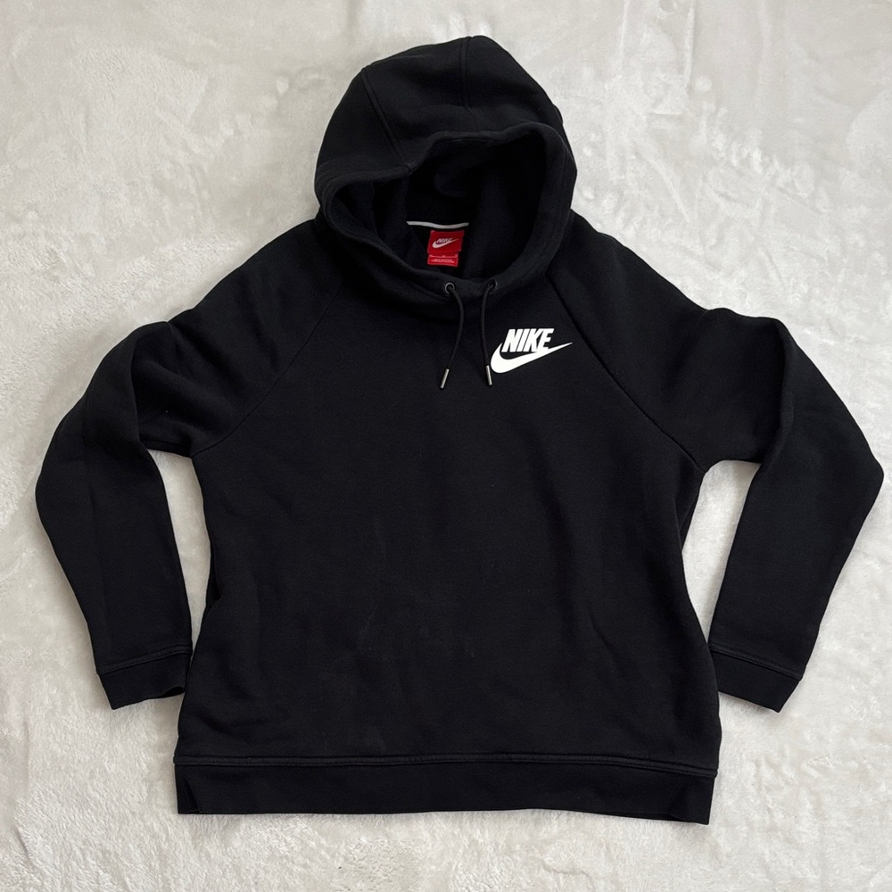 Nike Black cowl neck/funnel Pullover Hoodie